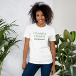 T-shirt Écologique Bio - 1 Planète 0 Plan B - Engagement Climat