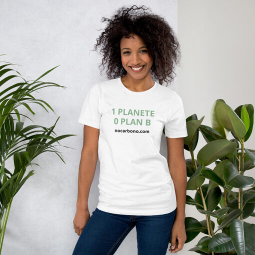T-shirt Écologique Bio - 1 Planète 0 Plan B - Engagement Climat