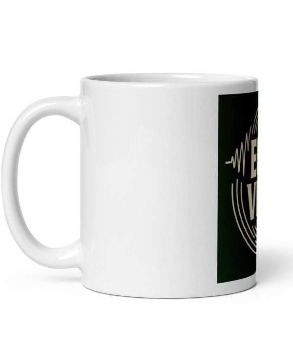 White glossy mug